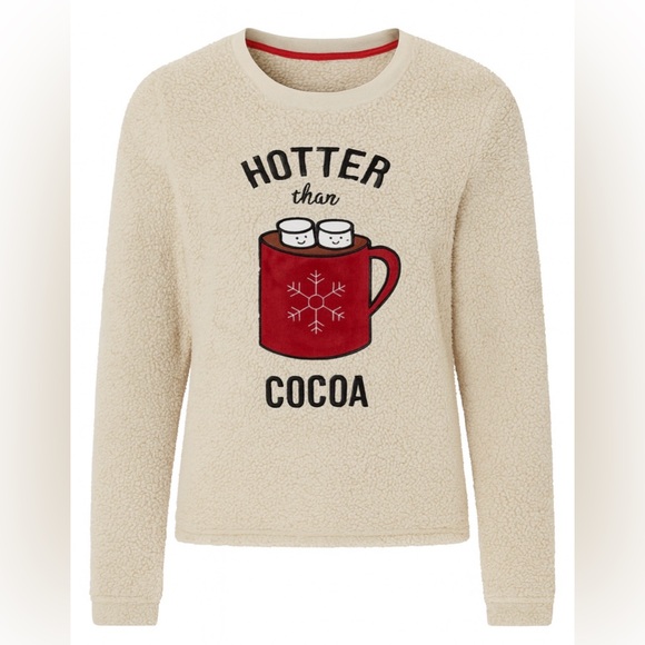 Secret Treasures Tops - Hotter Than Cocoa Fleece Sweatshirt ☕️